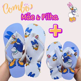 KIT Chinelo Mãe e Filha Margarida TIRA LARGA Criança Feminino Chinelo sandalia de dedo  Confortavel blogueira Moda hava em Oferta na Shopee