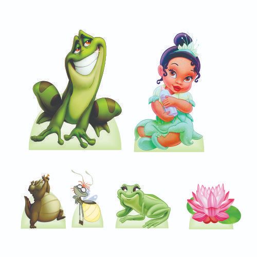 KIT DE DISPLAY EM MDF A PRINCESA E O SAPO TIANA CUTE JE DISPLAY