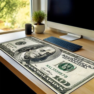 Mouse Pad Gamer Dollar Antiderrapante Grande 70x35 80x35 90x40 90x50 cm borda costurada em Oferta na Shopee