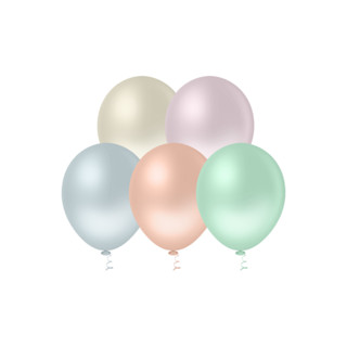 Balão Bexiga de Festa Linha Candy N° 9 pacote com 50 unidades redondo em Oferta na Shopee