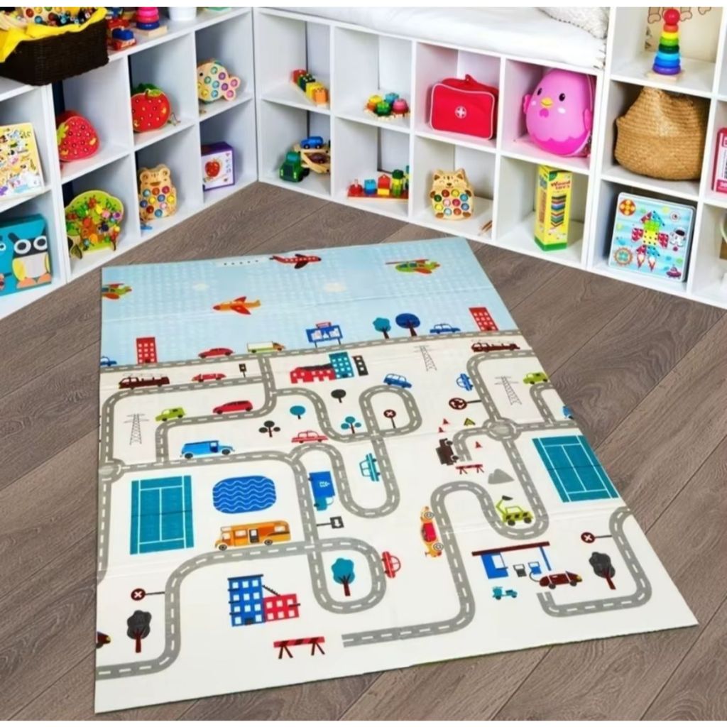 Tapete Infantil Emborrachado Grande Dupla Face Estampas Sortidas Tatame Dobrável Bebe - Envio Rápido!
