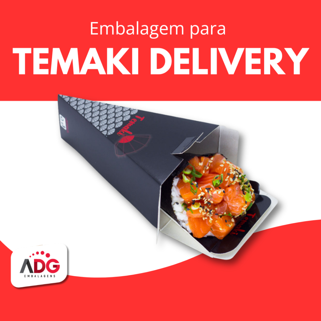 Embalagem Caixa Caixinha Para Temaki Delivery em Oferta na Shopee