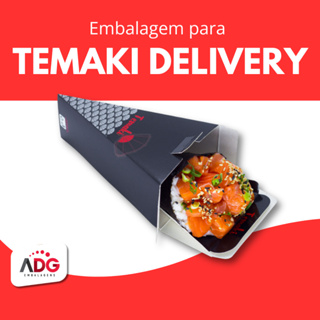 Embalagem Caixa Caixinha Para Temaki Delivery em Oferta na Shopee
