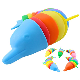 Brinquedo Golfinho ou Jacaré Anti-stress Flexível Sensorial Articulado em Oferta na Shopee