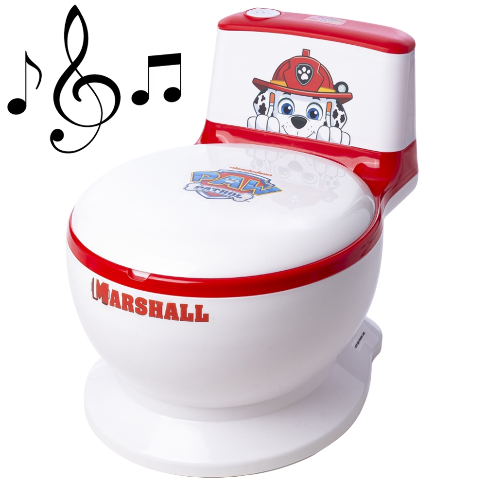 Penico Privadinha Infantil Vaso Sanitário Troninho Redutor Assento Som de Descarga Patrulha Canina