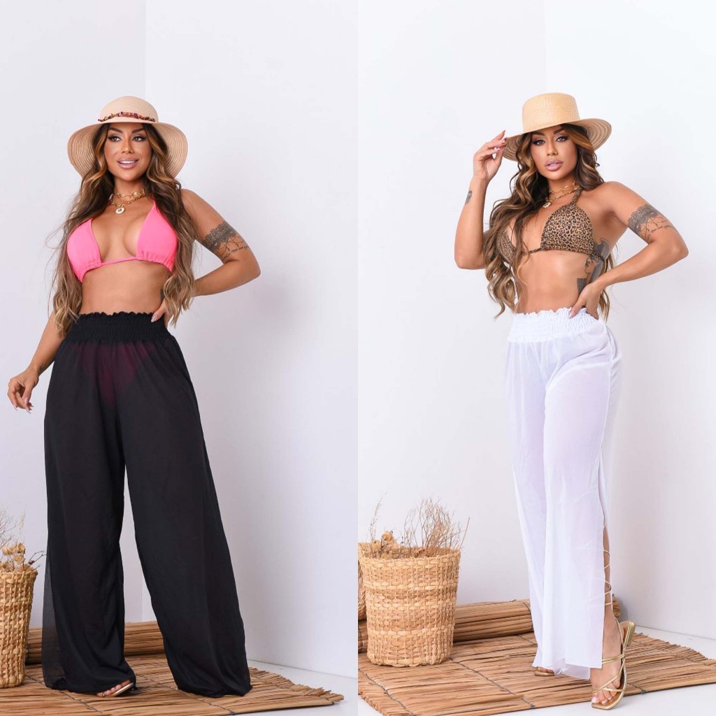Saida de Praia Calça De Luxo Modelo Verão em Oferta na Shopee
