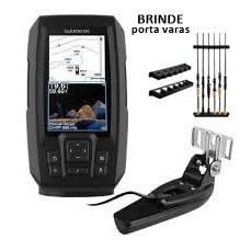 Gps Sonar Garmin Striker Vivid 4 cv + Sonda Gt20-tm + Porta Varas