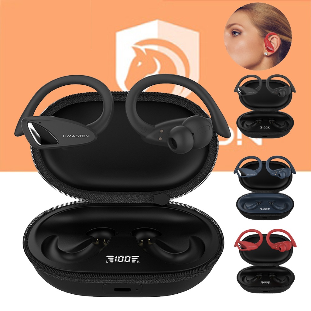 Fone de Ouvido Bluetooth TWS Sem Fio H’Maston RS-53 com Display Som Potente  Microfone Android iOS em Oferta na Shopee