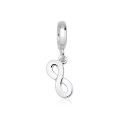 Berloque para Pulseira de Prata 925 Infinito Liso