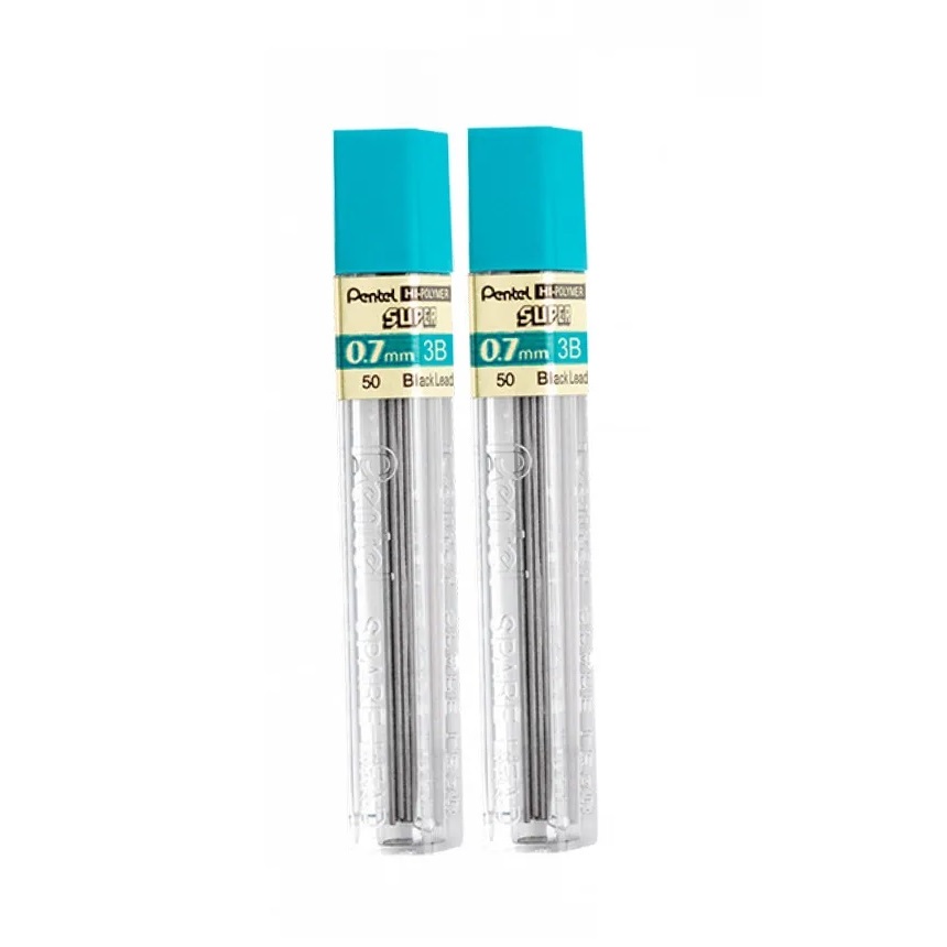 Grafite Pentel Hipolymer 07 3b X 2 Tubos C/ 12 Minas Cada