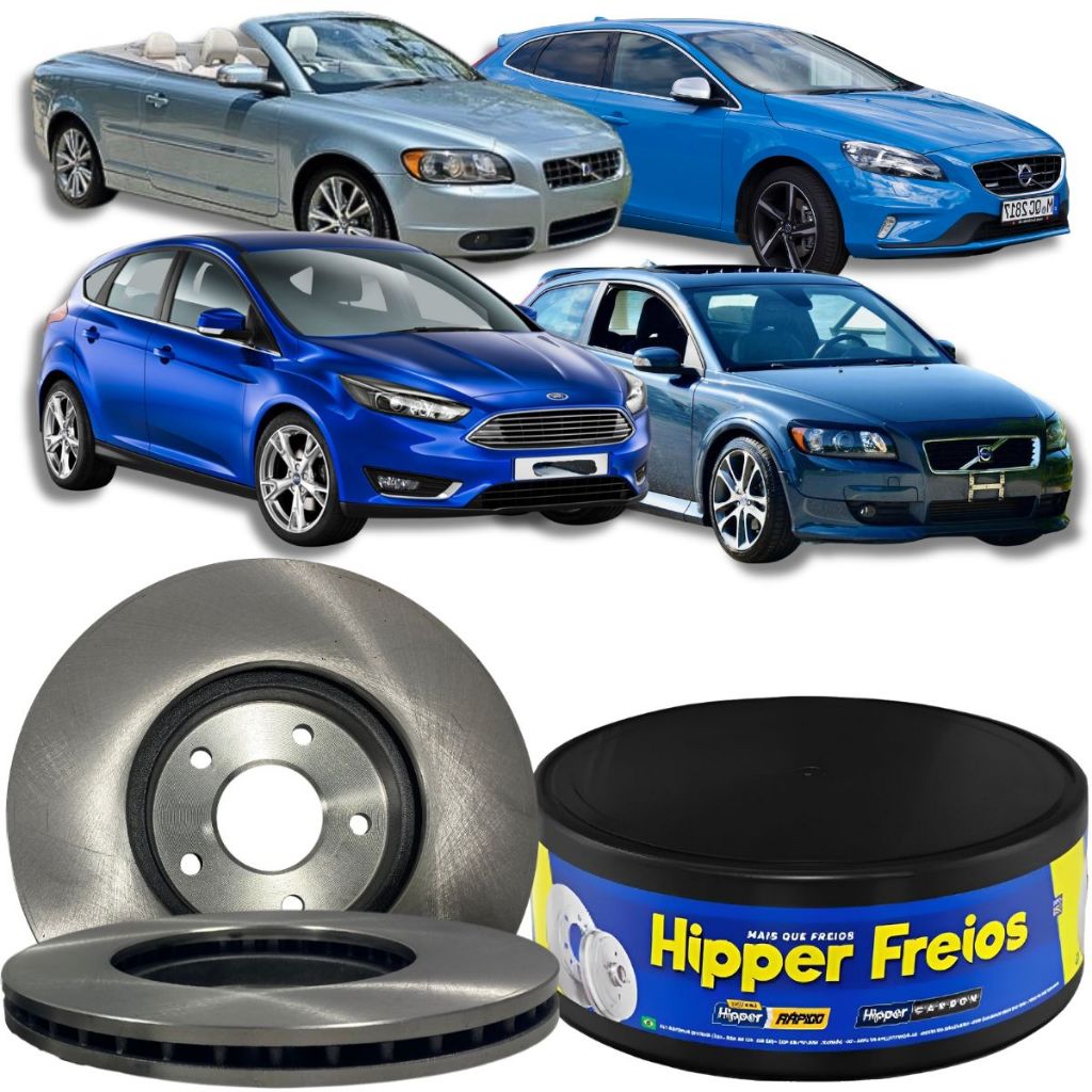 Disco Freio Dianteiro Ventilado Ford Focus C30 C70 S40 2005 À 2019 - Spare Parts and Accessories for Vehicles