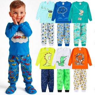 Kit 6 Peças Pijama Sortido Infantil Menino Inverno Roupa Infantil Masculina