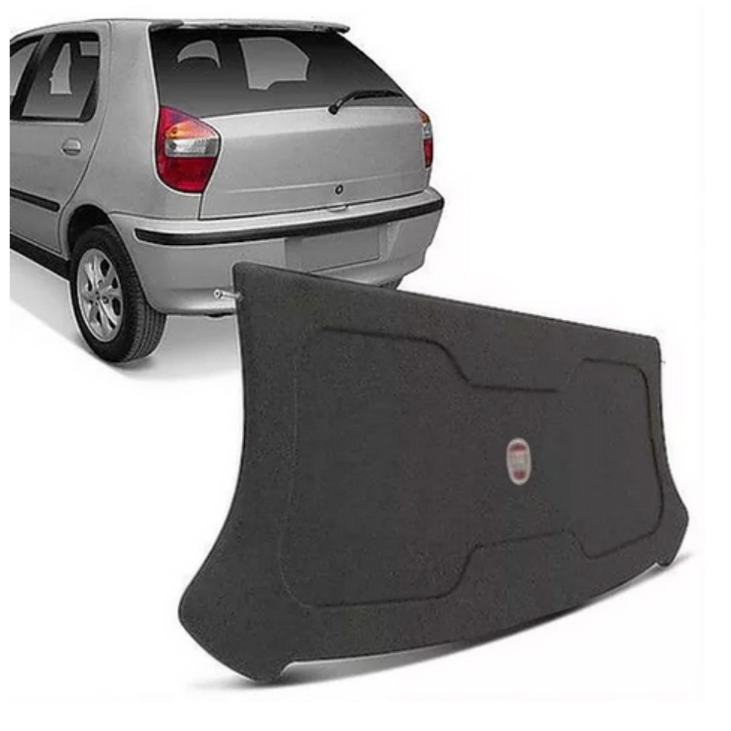 Tampão Porta Malas Fiat Palio 2001 a 2007 R-Acoustic Bagagito Carpete Grafite em Oferta na Shopee
