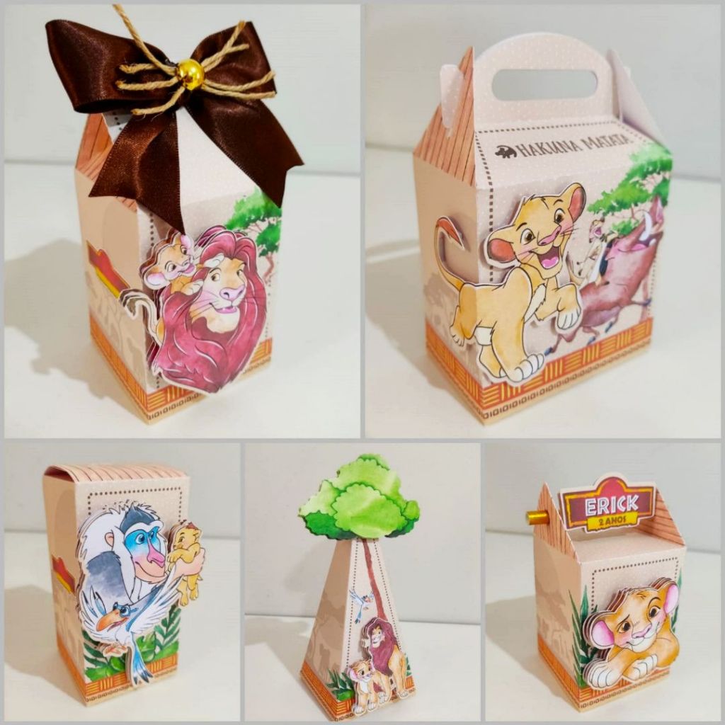 Personalizados pra Festa/ Tema: REI LEÃO AQUARELADO  /  PEGUE e MONTE /  Lembrancinhas / Kit para Festa/ Aniversário