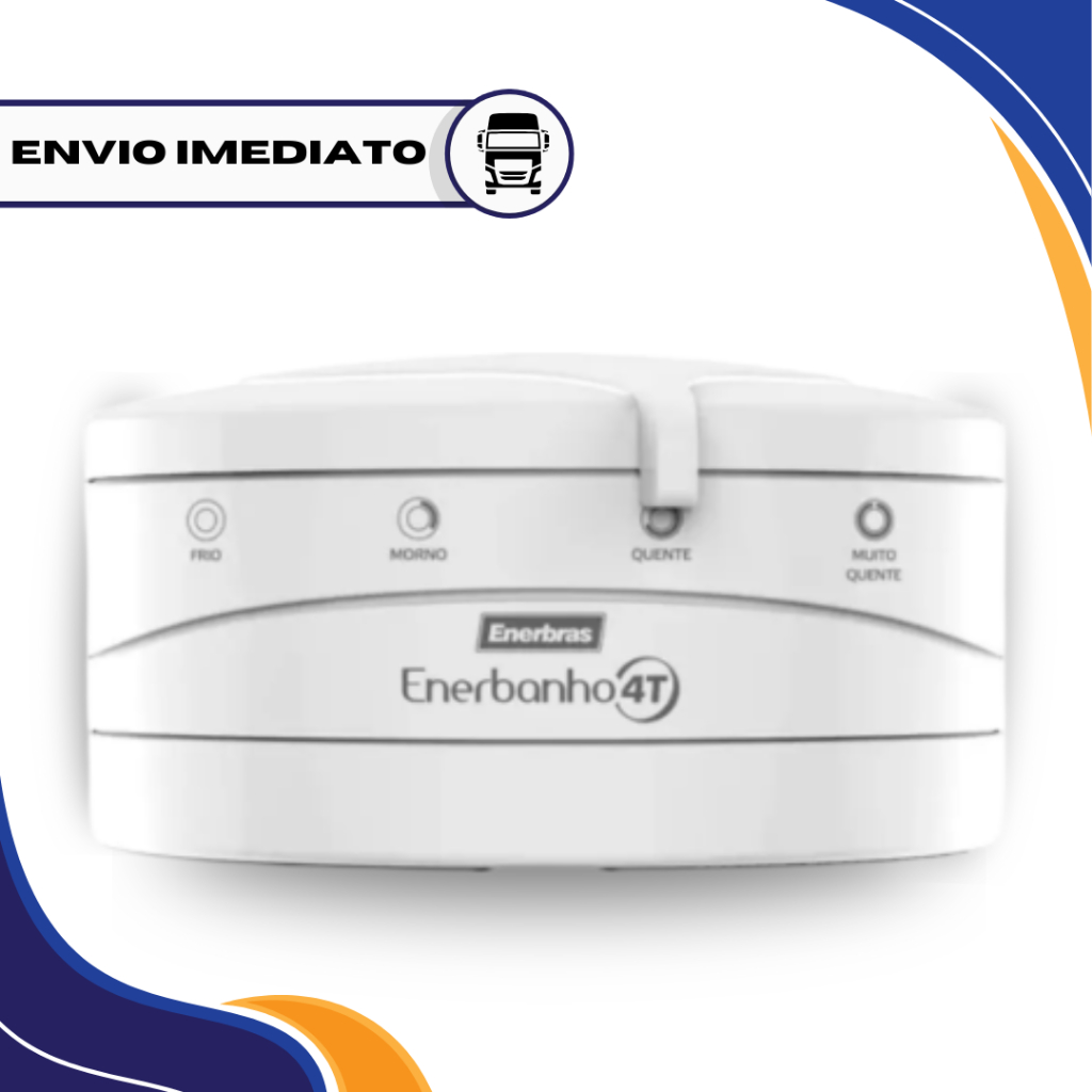 Ducha Enerbanho 4T 6800W 220V Preto l Branco l Azul - Enerbras em Oferta na Shopee