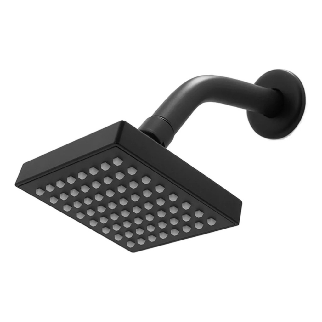 Ducha Chuveiro Flatt Quadrado Articulado Aquecedor Solar ou Gás Piscina Área Externa Preto Fosco Luxo em Oferta na Shopee