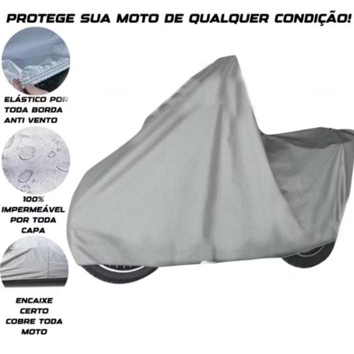 Capa Para Moto 100% Impermeável Protege Contra Chuva Sol Lona Proteção lona proteção Anti-UV em Oferta na Shopee