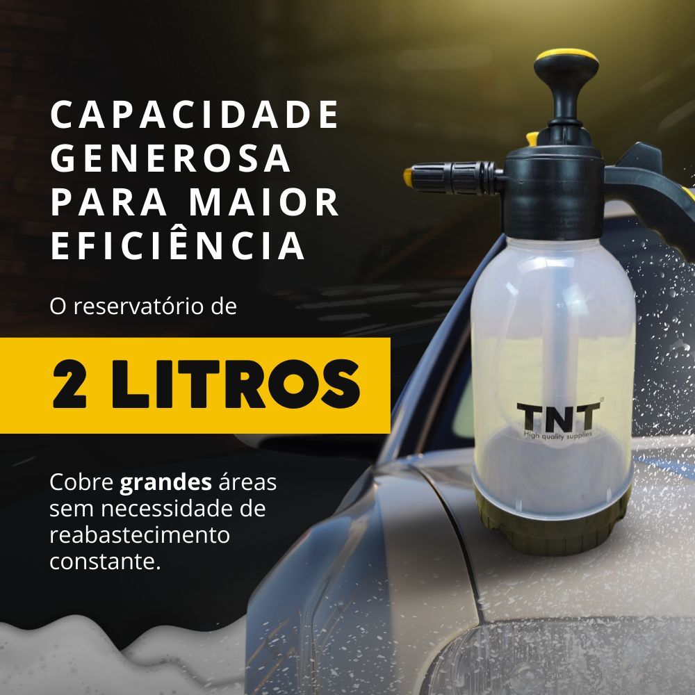 Pulverizador Snow Foam Manual TNT Portatil 2 Litros Compressão Prévia em Oferta na Shopee