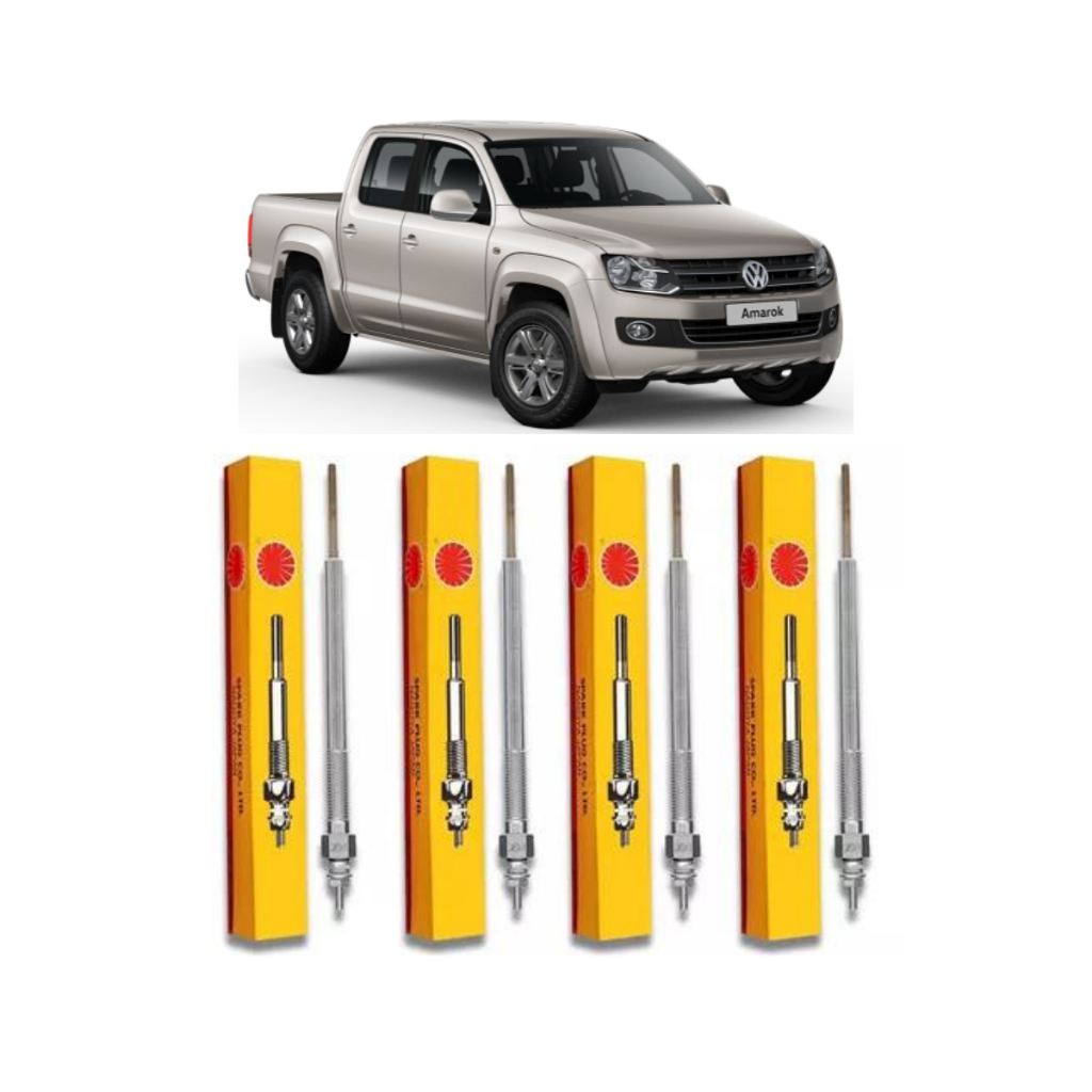 KIT 4 VELA AQUECEDORA VW AMAROK 2.0 2010 A 2024 NGK