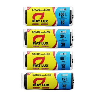 Saco Lixo Preto 100L 50L 30L 15L Alta Qualidade Fiat Lux em Oferta na Shopee
