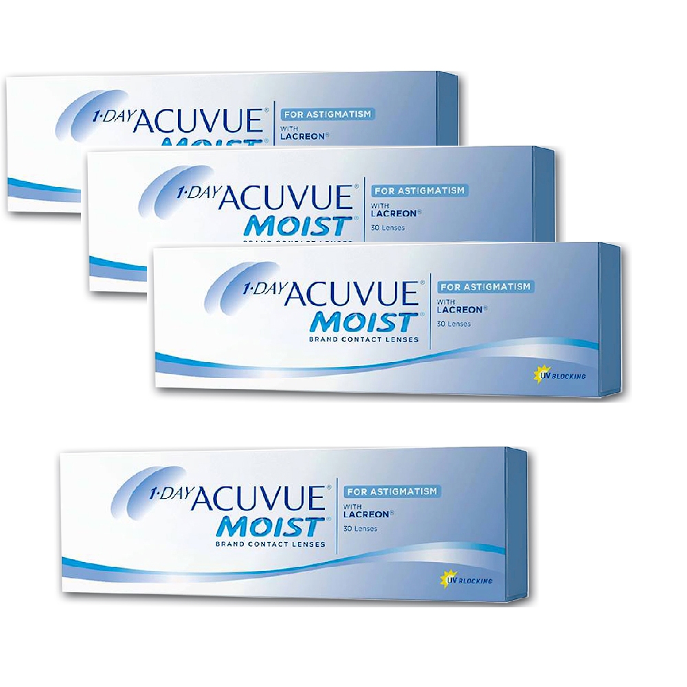 Lentes de Contato 1-Day Acuvue Moist Torica/Astigmatismo 03+01