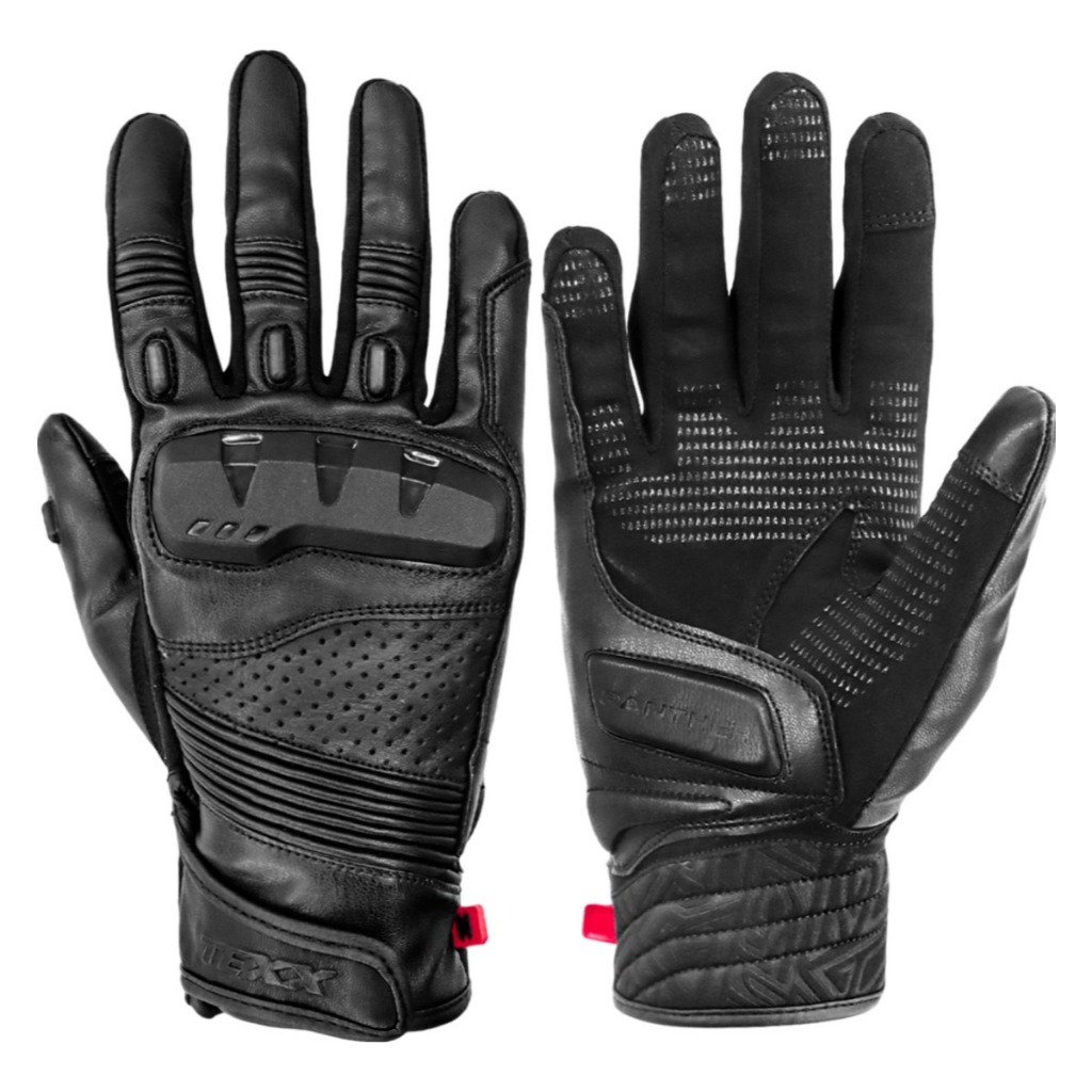 Luva Texx Phanter Couro Touch Moto Motociclista Motoqueiro Preto - Spare Parts and Accessories for Vehicles
