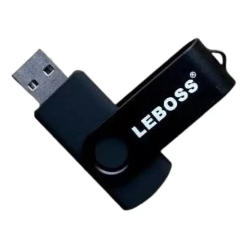 Pendrive Leboss LB-PD64 64GB USB 2.0 Design Canivete Metálico Preto Original