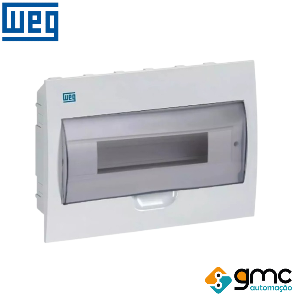 Quadro De Distribuição Para 12 Disjuntor Din De Embutir Weg