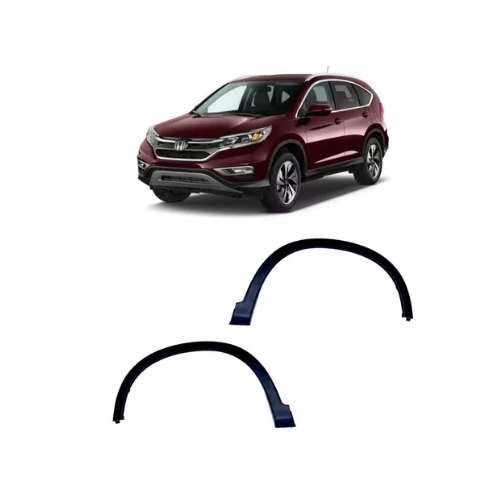 Moldura Aplique Paralama Vão de roda  Dianteiro Crv 2012 2013 2014 2015 2016 2017 Preto