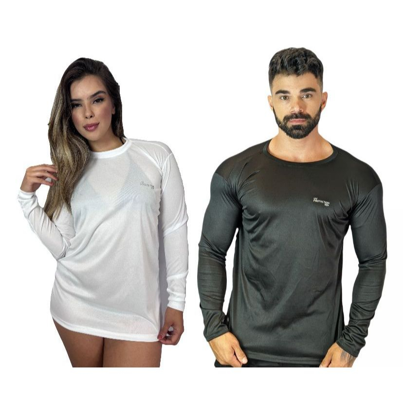 Camisa Dry fit Proteção UV 50+ Masculina e Feminina - Térmica Segunda Pele