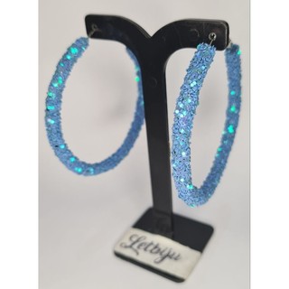 Brincos argola para chá de bebe e chá revelação Argola Strass Glitter Brilho Paête Moda Fashion Lantejoulas exclusivo
