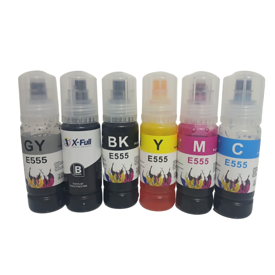 tintas compativel 555/554 kit 6 cores compatível GENÉRICAS COMPATIVEL MARCA PREMIUM