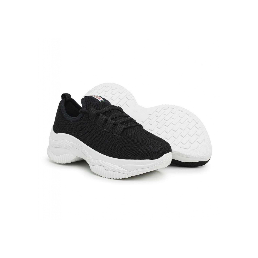 Tênis Meia Feminino Academia Ortopédico Calce Fácil Esportivo Slip On Casual Confortável Academia