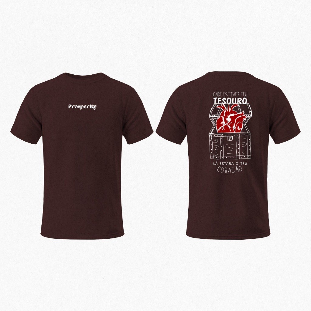 Camisa Igreja Evangélica - Onde estiver o teu coração lá estará o teu coração