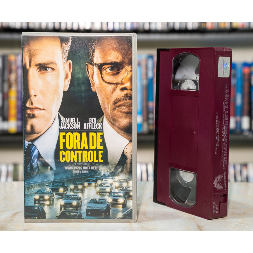 VHS Fora de Controle - DUBLADO - Ben Affleck Samuel L. Jackson - Original - Fita de Vídeo Filme - Suspense Aventura