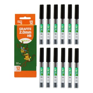 Kit Mina De Grafite Hb 0.7 12 Tubos com 12 minas e 2.0mm 12 Tubos com 8 minas cada Leo e Leo em Oferta na Shopee