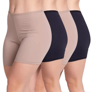 Kit C/ 4 Short Anagua Feminino Segunda Pele Segura Barriga Não Marca Indicado Roupa Roupas Adulto em Oferta na Shopee