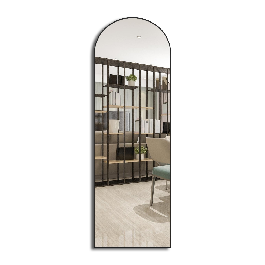 Espelho Oval Base Reta 100x50 Grande Corpo Inteiro