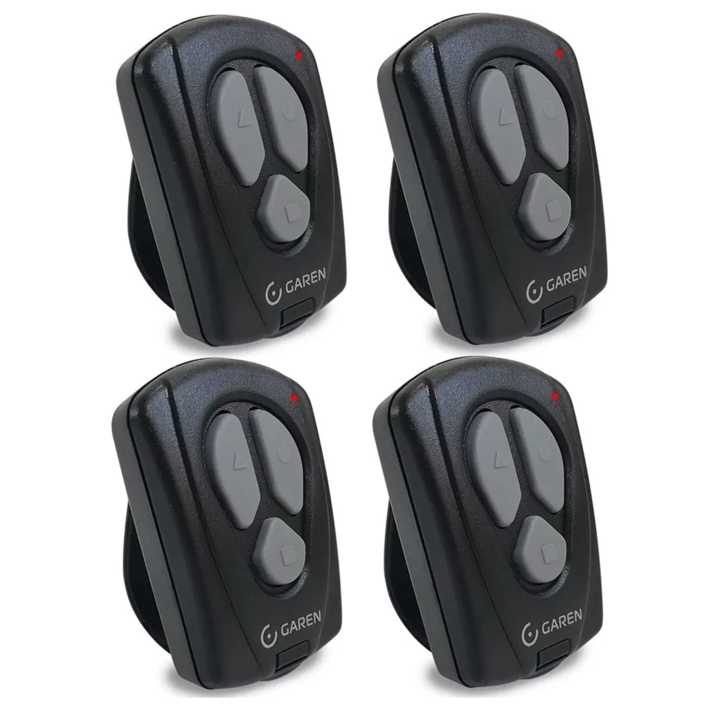 Kit 4 Controle Remoto Tx New Garen 433mhz 3 Botões Portão Eletrônico Alarme Residencial em Oferta na Shopee