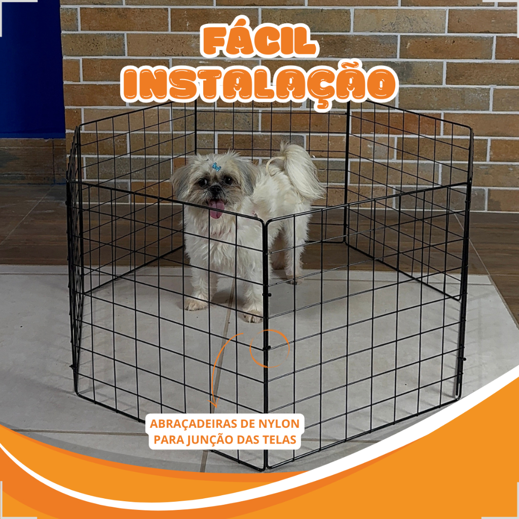 Cercado Para Animais 40x40 Ideal Cachorro Tartaruga Coelho Segurança Casa Promoção em Oferta na Shopee