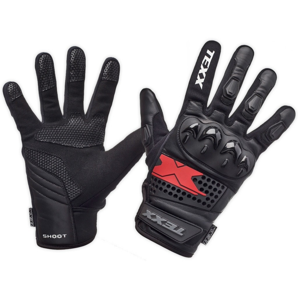 Luva Motoqueiro Texx Old Shoot Cano Curto Couro Viagem Bmw