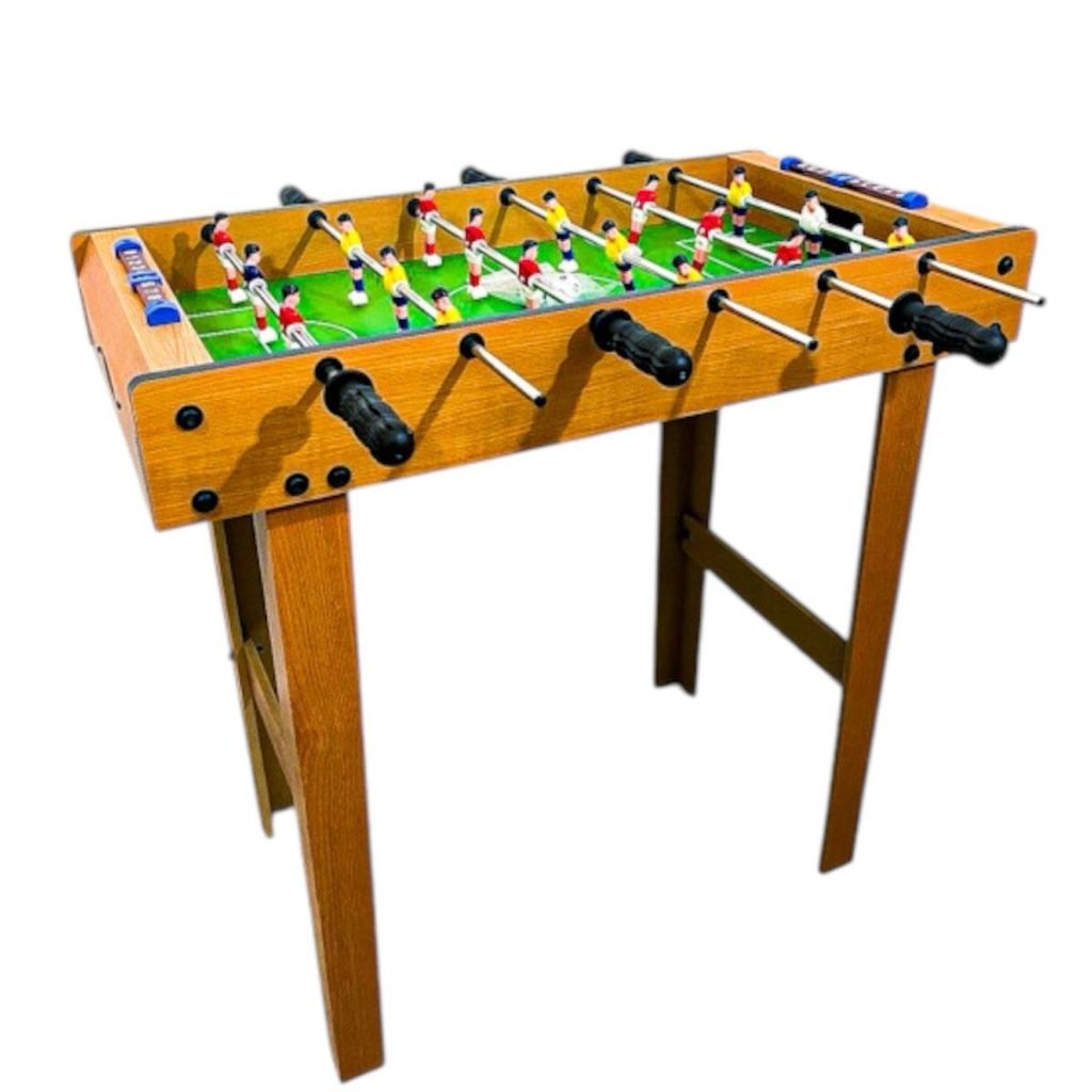 Mesa De Pebolim Jogo De Futebol Tamanho 70x37x60cm Madeira
