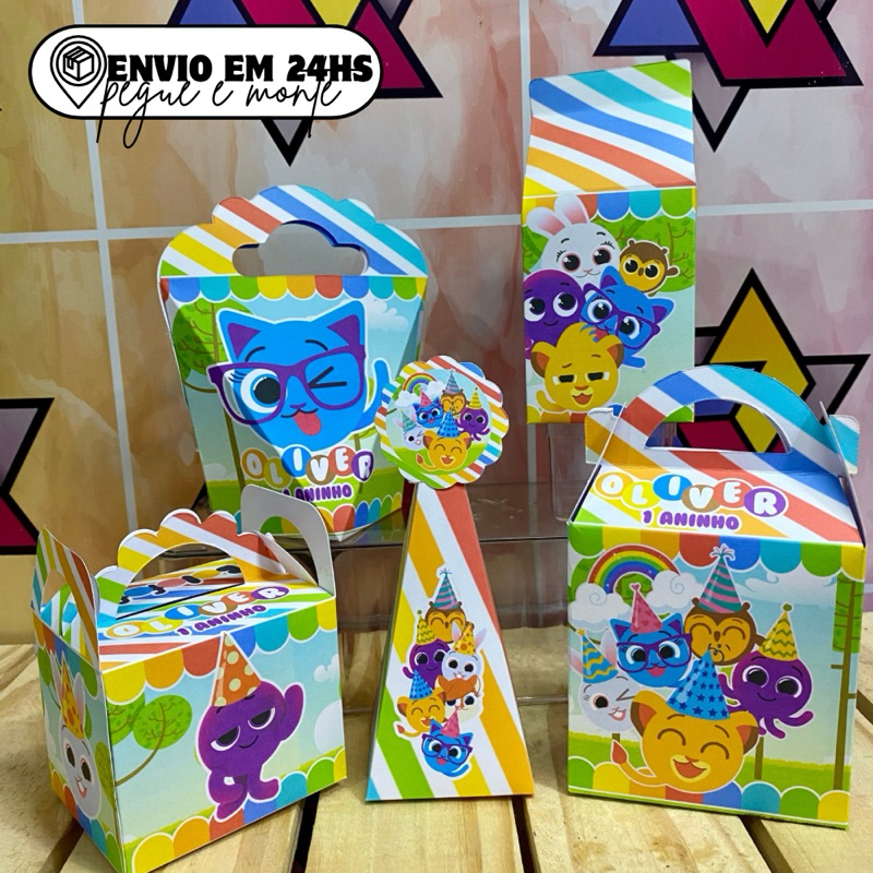 Kit Personalizados - BOLOFOFOS (Pegue e monte)  /kit festa /lembrancinha /aniversario - caixinnhas - festa infantil