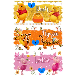 Artes Impressas do Ursinho Pooh | Imagens prontas para estampar suas Canecas | Sublimação | Personalizada