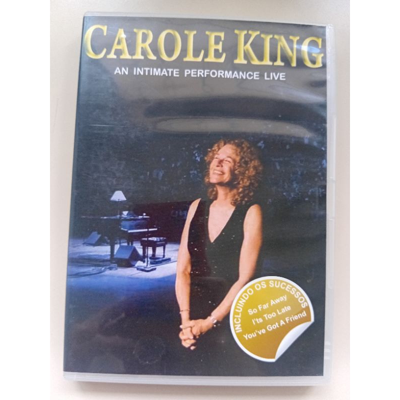 DVD Carole King an intimate performance Live ótimo estado mídia e capa