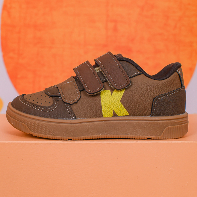 Sapatênis Infantil Menino Kidy Milão Casual Confortável Fecho Duplo Anatômico Leve Antiderrapante