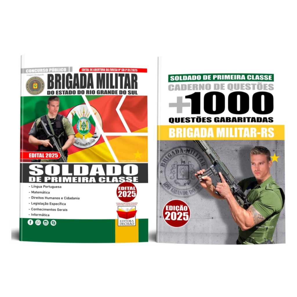 Apostila Brigada Militar Rs - Soldado De Primeira Classe Da Brigada Militar Do RS + Questões 2025
