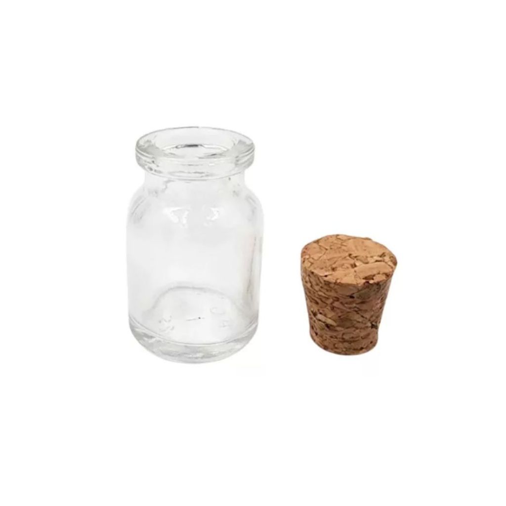 10  Mini Vidros Penicilina 5ml Tampa Rolha