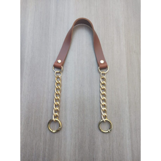 Alça de Couro com Corrente 55cm,para bolsas,bolsas de croche em Oferta na Shopee