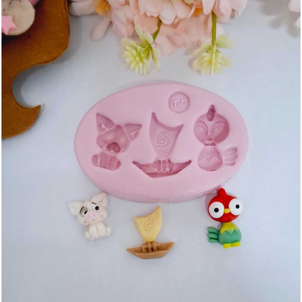 MA326 - Molde de Silicone Miudinhos Moana em Oferta na Shopee